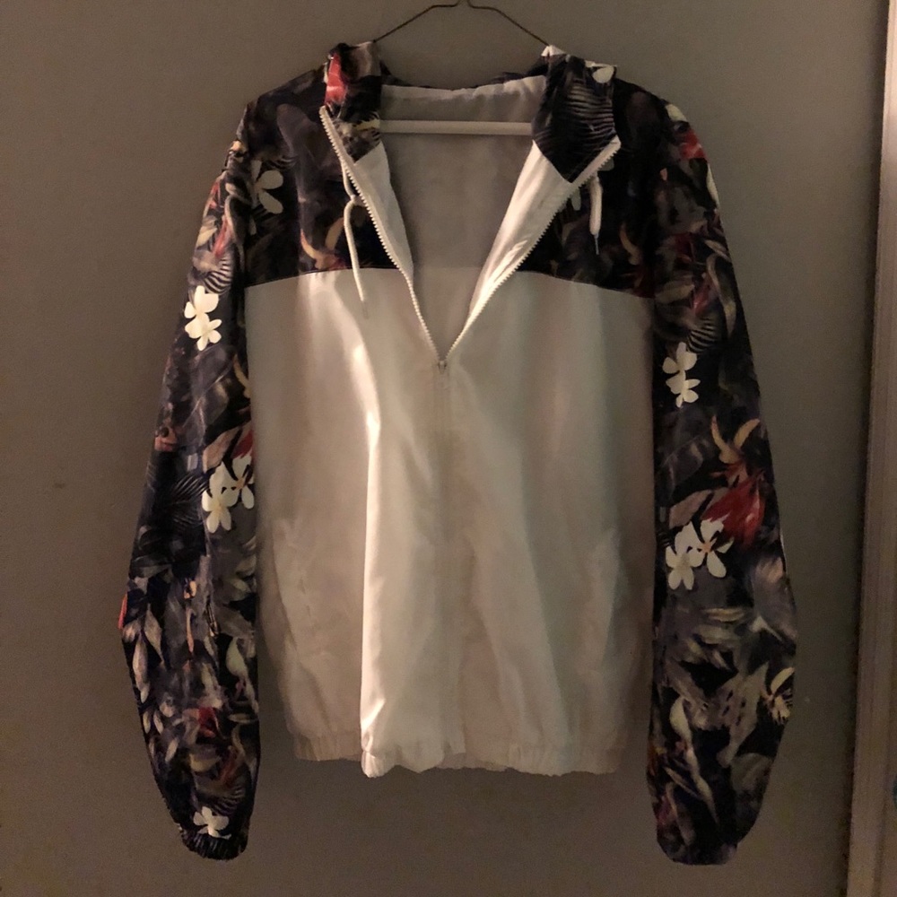 Floral windbreaker